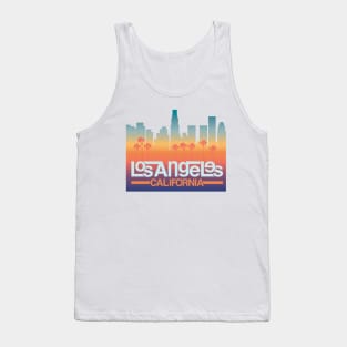 Los Angeles, California Skyline Illustration Tank Top